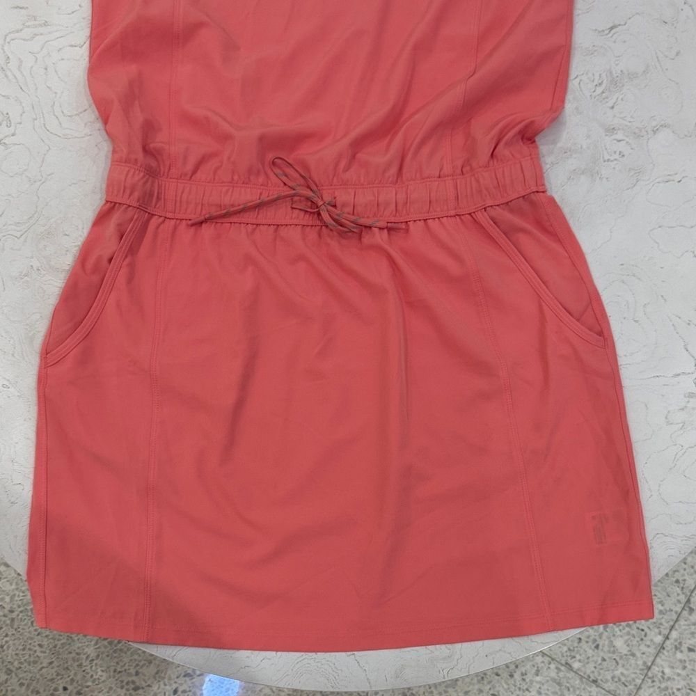 Avalanche Coral Sleeveless Athleisure Drawstring Waist Dress Dry Fit M - Picture 8 of 16
